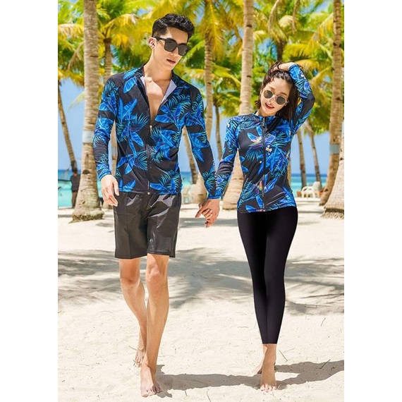 BikiniStoreVn : Đồ Bơi nam nữ Tay Dài Quần Dài Ani21 - Đồ tắm biển dài tay kín đáo chống nắng - Đồ bơi cặp đôi couple
