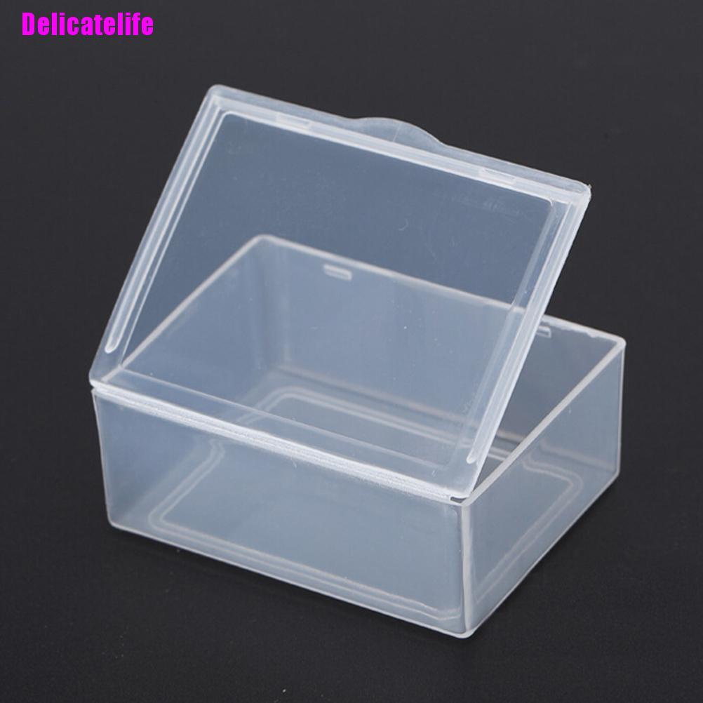 Set 5 hộp nhựa trong suốt hình chữ nhật đa năng