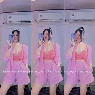 Set sơmi 3 món kèm bra siêu xinh