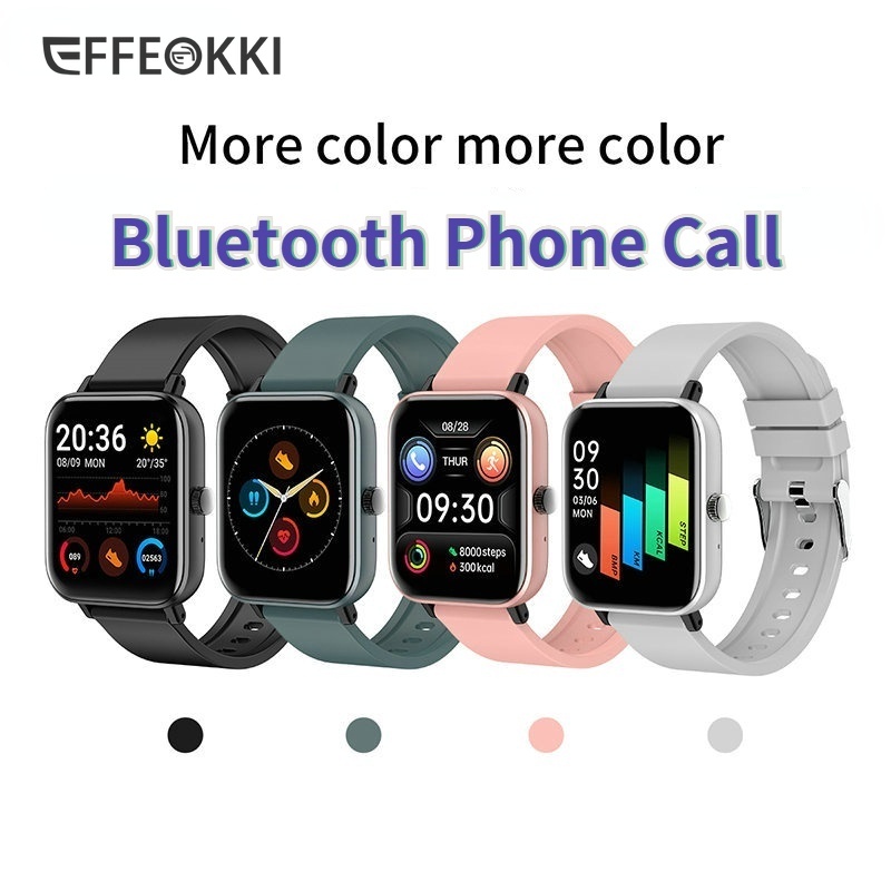 EFFEOKKI Cuộc gọi điện thoại Bluetooth Đồng hồ thông minh thể thao chống nước H10 Đo nhịp tim Huyết 