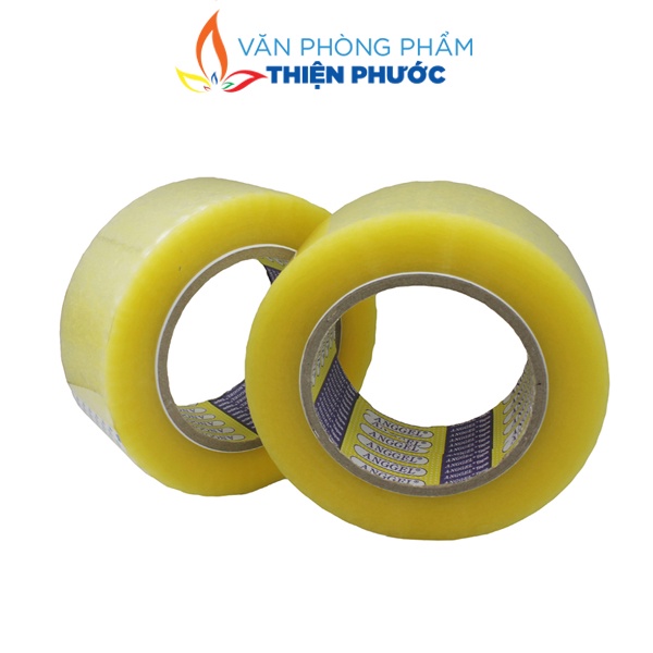 Băng keo trong 4.8cm Angles dán thùng dày 1.3kg-1.8kg-2kg độ dính 50MIC THIỆN PHƯỚC