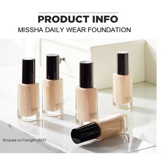 Kem Nền Missha Daily Wear Foundation Che Phủ Tự Nhiên Hoàn Hảo