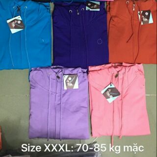 Áo khoát cotton size cực đại XXXL cho nữ 70-80kg