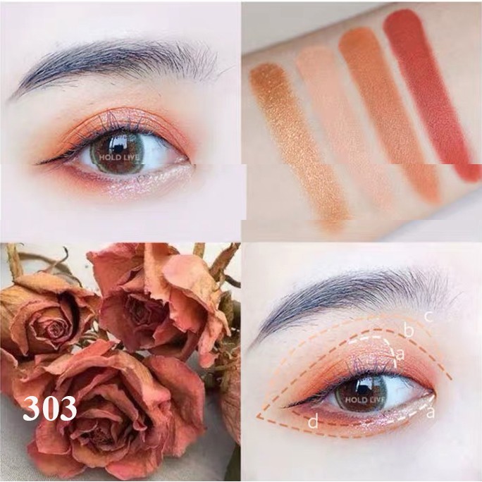 Phấn Mắt Hold Live 4 ô Time Color Eyeshadow Palette Hàng Chính Hãng Hold Live Nội Địa Trung No.HL309 NPP shoptido | BigBuy360 - bigbuy360.vn