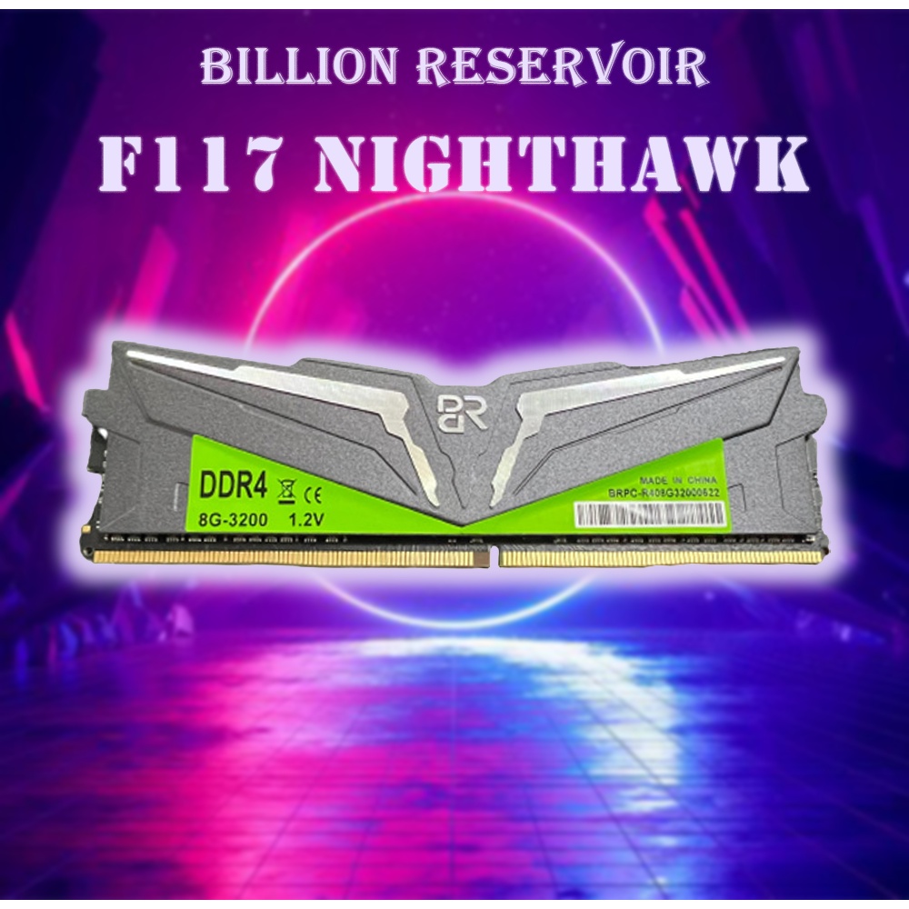 Ram máy tính để bàn DDR4 8GB Bus 3200 Tản thép Billion Reservoir