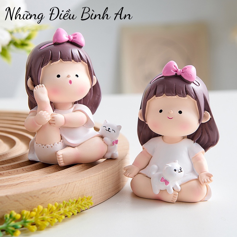 Tượng cô gái tập Yoga dễ thương mang lại an nhiên trong cuộc sống 💕FREESHIP 50k💕 - Những Điều Bình An
