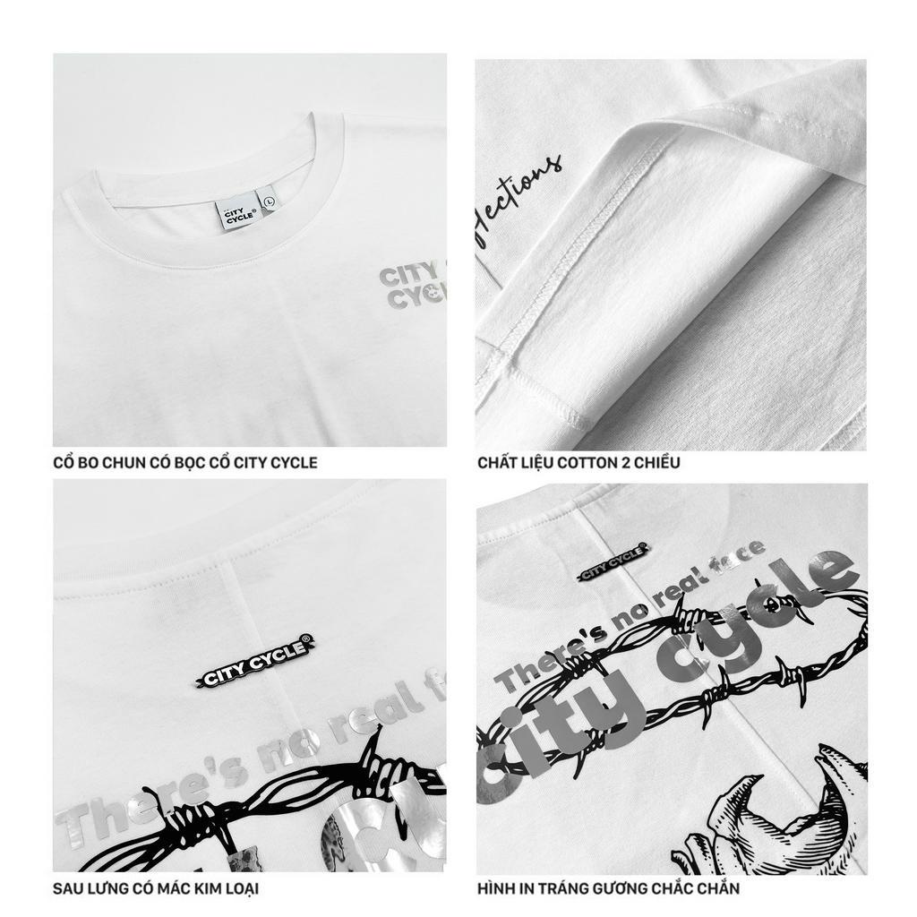 Áo Tanktop Local Brand Real Face City Cycle cotton tráng gương form rộng nam nữ unisex