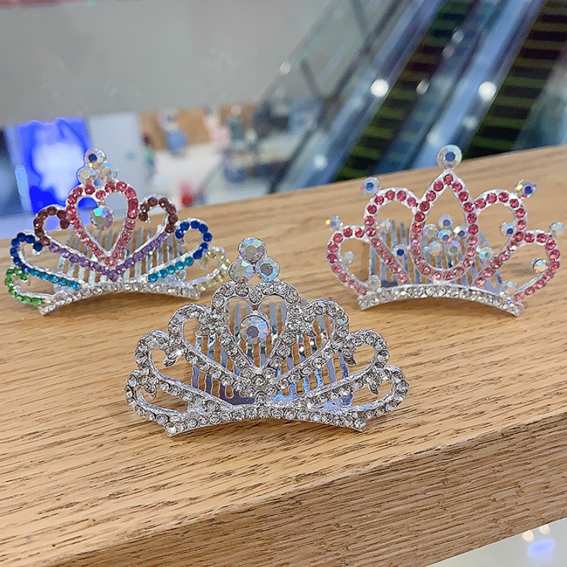 Kẹp Tóc Hình Vương Miện Công Chúa Dễ Thương Cho Bé Gái