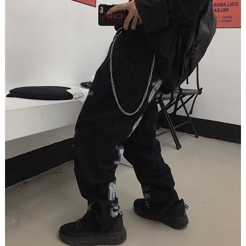 Chuỗi dây treo quần ba lô túi xách kim loại phong cách retro cá tính thời trang unisex