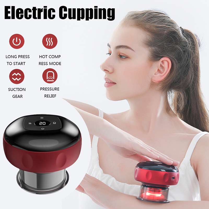 Máy giác hơi cạo gió cầm tay,Máy massage giúp giảm đau, mệt mỏi, lưu thông khí huyết