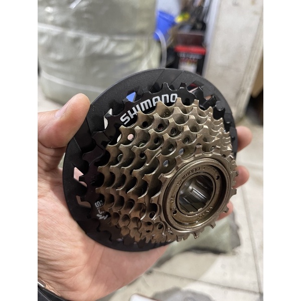 Líp Vặn 7 Tầng Shimano Chính Hãng- Tặng Kèm Chắn Líp Shimano