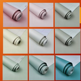5m giấy dán tường tự dính trơn màu pastel khổ 45cm hàng đẹp, giá rẻ