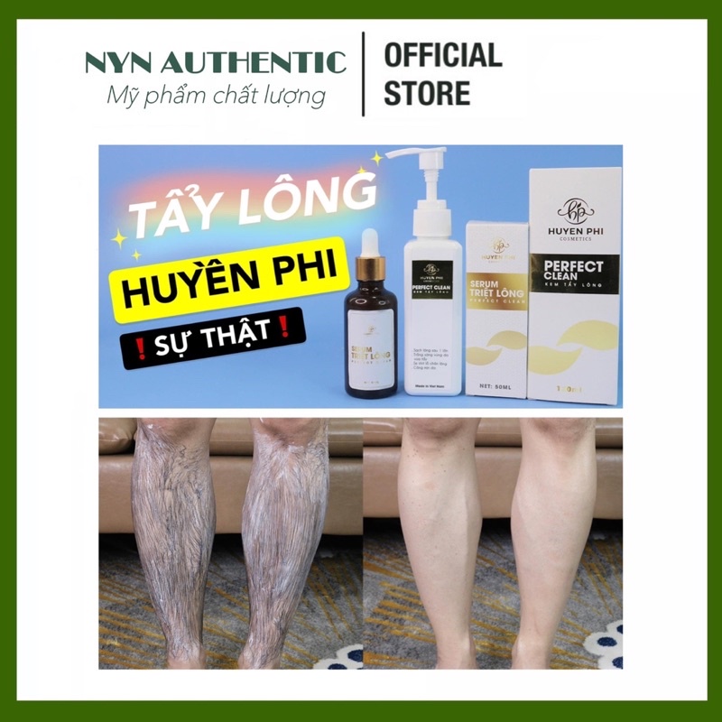 Kem Tẩy Lông Huyền Phi + Tặng Serum Triệt Lông Sạch Sẽ An Toàn Không Đau Rát Dưỡng Da Mềm Mại