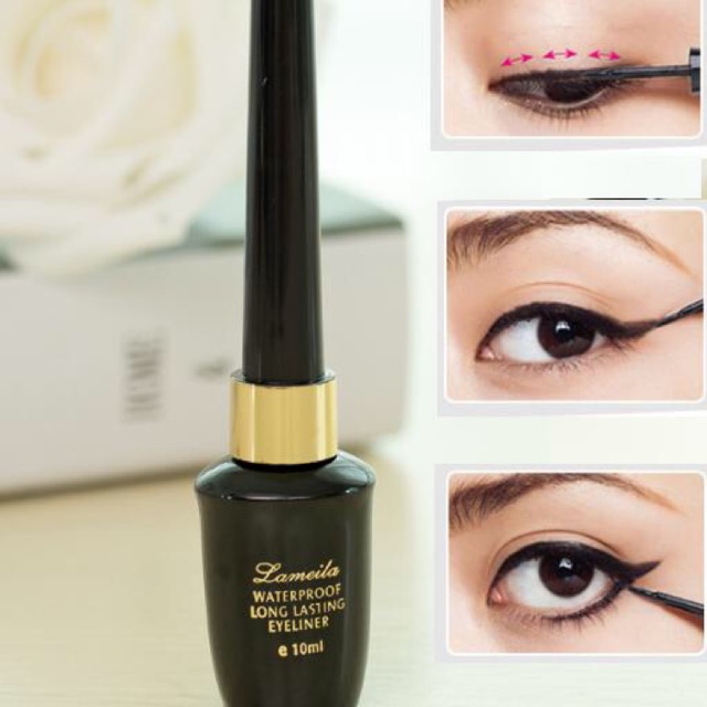 Kẻ mắt nước Waterproof Eyeliner 10ml Lameila | BigBuy360 - bigbuy360.vn