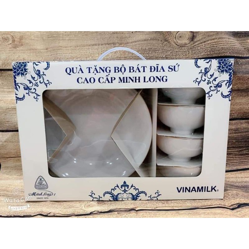 Bộ bát đĩa Minh Long Viền Vàng 5 món | BigBuy360 - bigbuy360.vn
