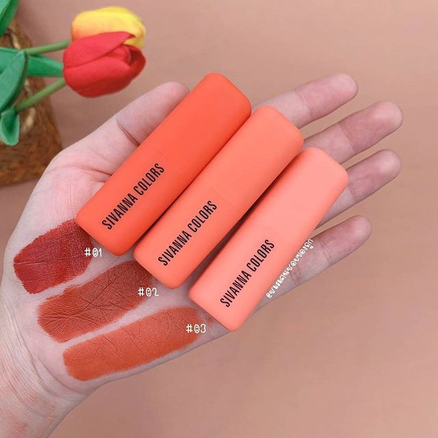 Set Son Sivanna In The Peach Thái Lan 6 Cây Vừa Thỏi Vừa Nước