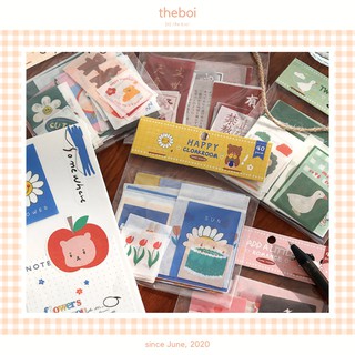 Túi 40 Hình Dán Washi Trang Trí Sổ Bullet Journal Good Mood