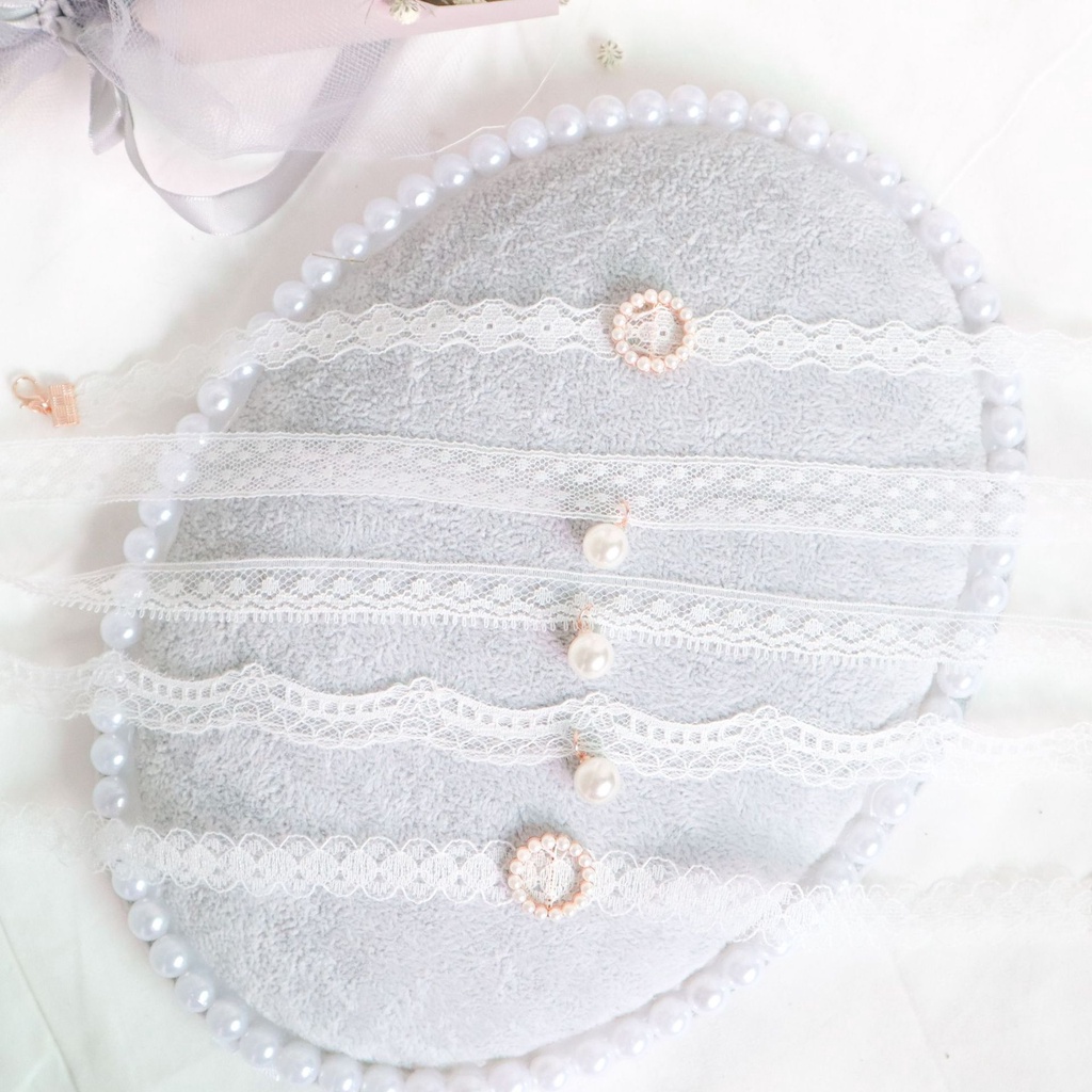 Vòng Cổ Choker Bằng Ren Đính Ngọc Trai Thời Trang Dành Cho Nữ