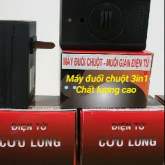 Thiết bị đuổi chuột muỗi gián nhện dơi và côn trùng Cửu Long sử dụng sóng âm