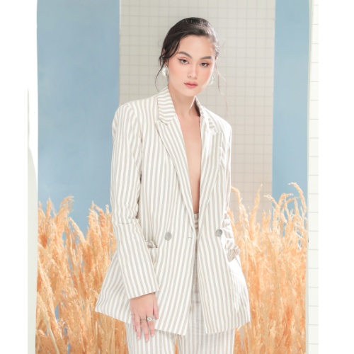 Áo khoác blazer kẻ sọc Strike Blazer