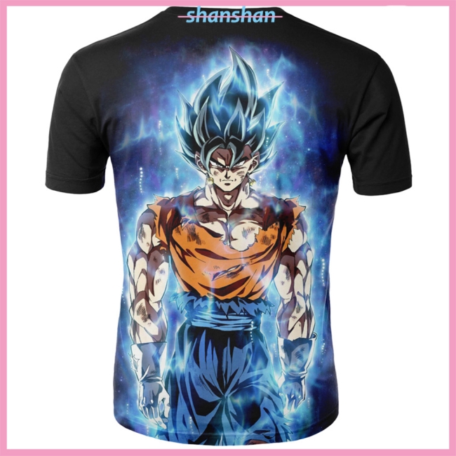 Áo Thun Tay Ngắn In Hình Dragon Ball Goku 3d Thời Trang Mùa Hè Cho Nam Và Nữ