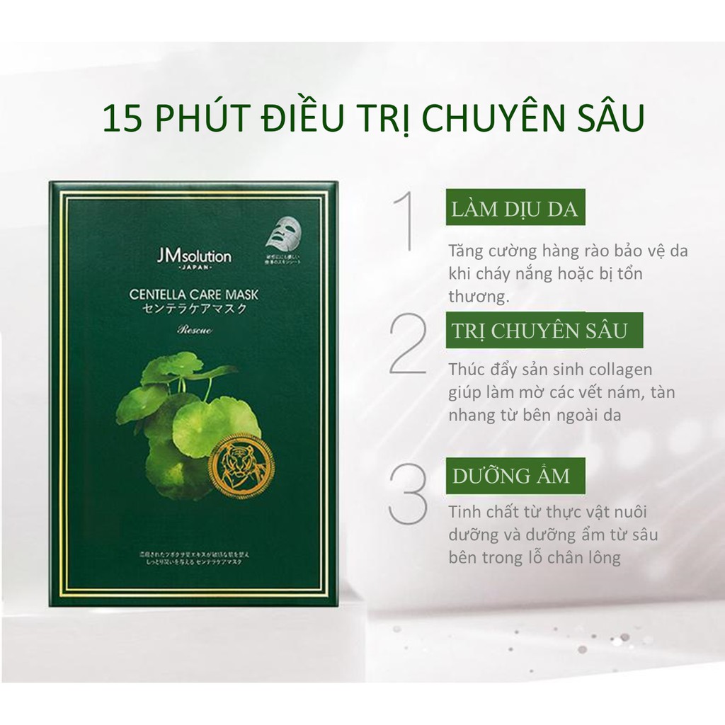 Mặt Nạ Dưỡng Cho Da Mụn JMsolution Centella Care (Japan) - (5 miếng)