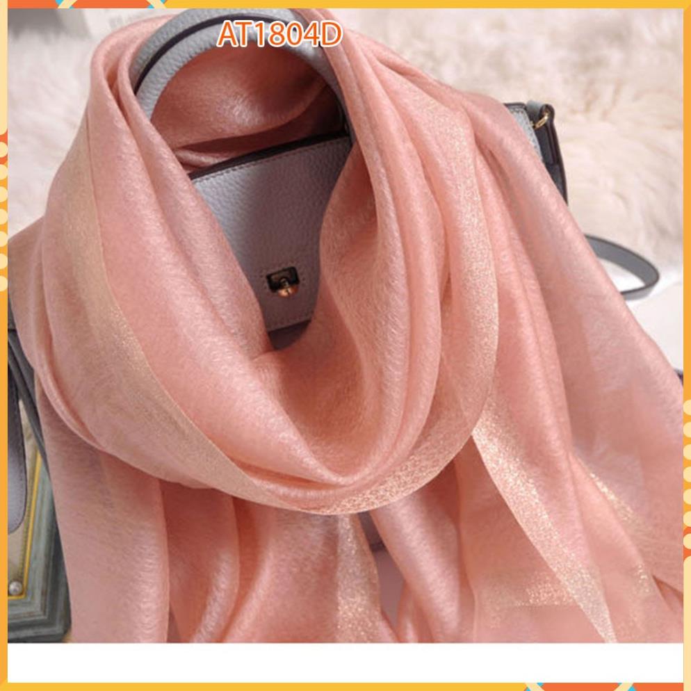 Khăn lụa choàng cổ phong cách hàn quốc- khăn quàng cổ cao cấp  AT1804 B