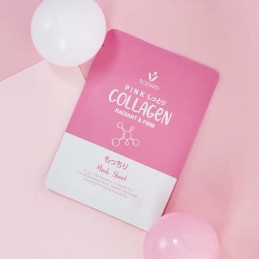 Mặt nạ giấy dưỡng sáng và săn chắc da Beauty Buffet Scentio Pink Collagen 5ml (1 miếng)
