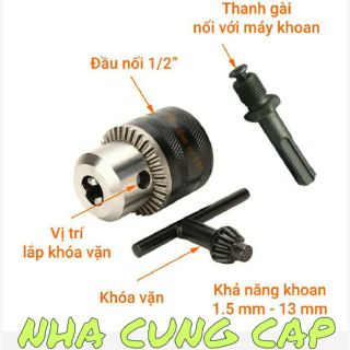 ĐẦU KHOAN 10MM, 13Mm