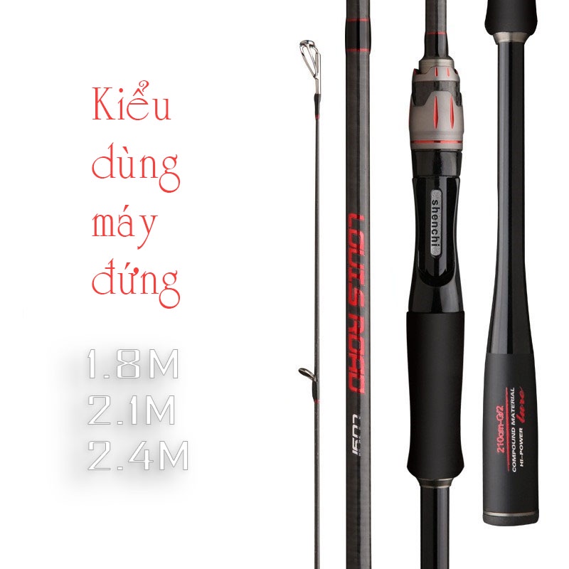 Cần Câu Lure HI POWER Carbon xoắn X toàn thân độ cứng M có đầu bu chống xoắn CM22