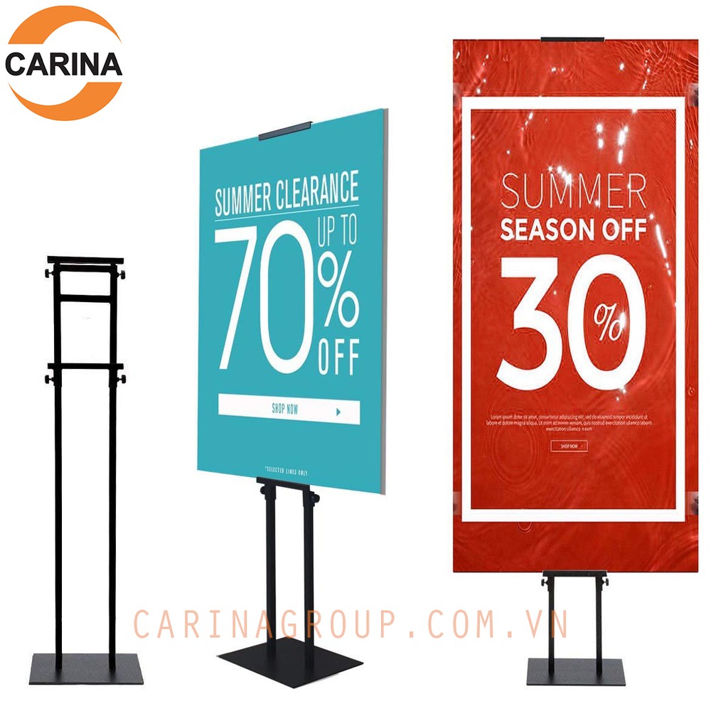 [HÀNG NHẬP KHẨU] Standee treo poster, tranh ảnh, tấm formex bằng sắt