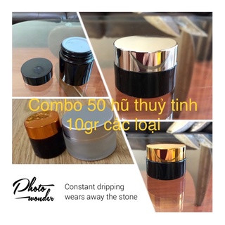 COMBO 50 HŨ THUỶ TINH MỜ 10G TUỲ CHỌN LOẠI