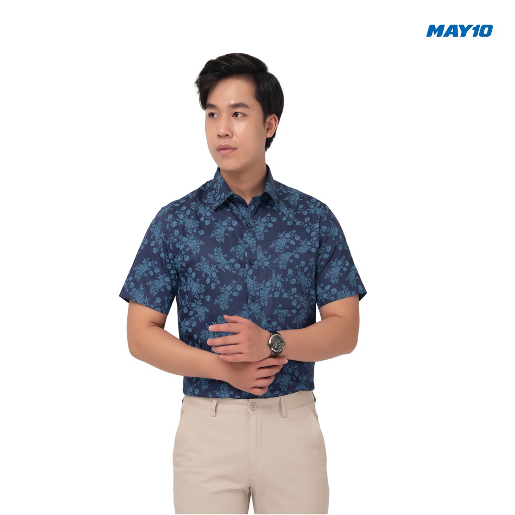 Áo sơ mi nam cộc tay dáng suông May 10 mã 010120003 màu AH233