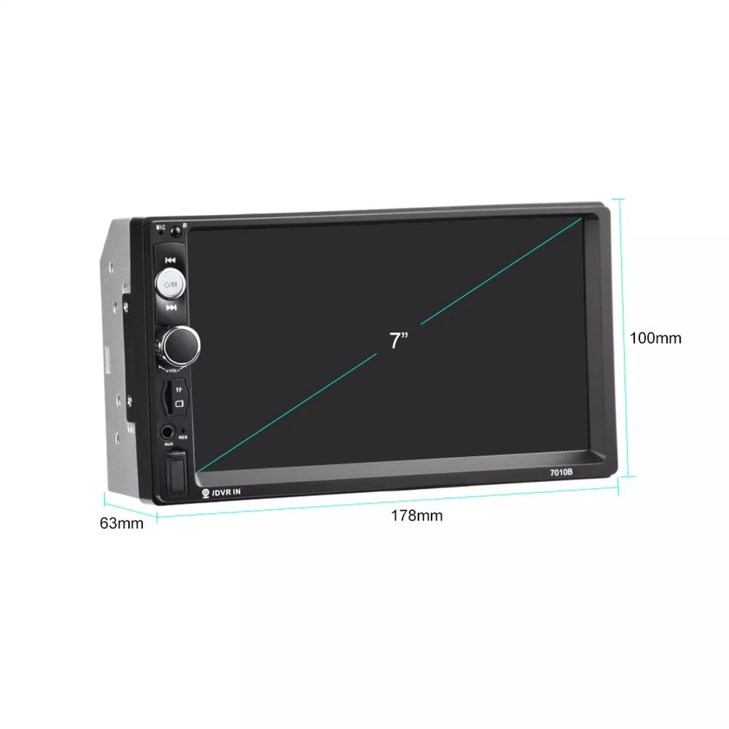 Màn hình ô tô mp5, kích thước 7', màn cảm ứng,nghe nhạc usb,kết nối bluetooth nghe gọi, xem camera lùi,radio