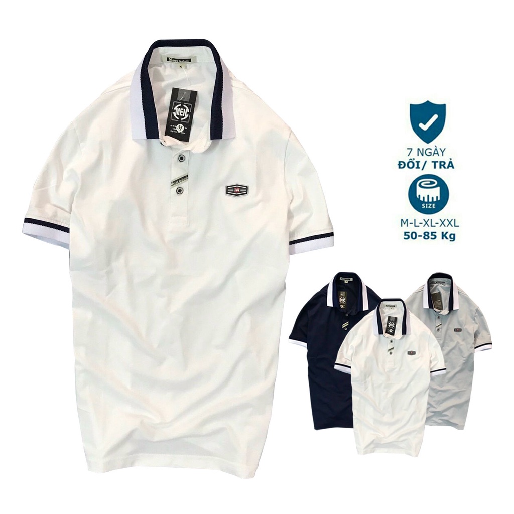 Áo thun Polo nam cổ bẻ vải cá sấu Cotton trẻ trung 3 màu  -JULIDO HÀNG LOẠI 1
