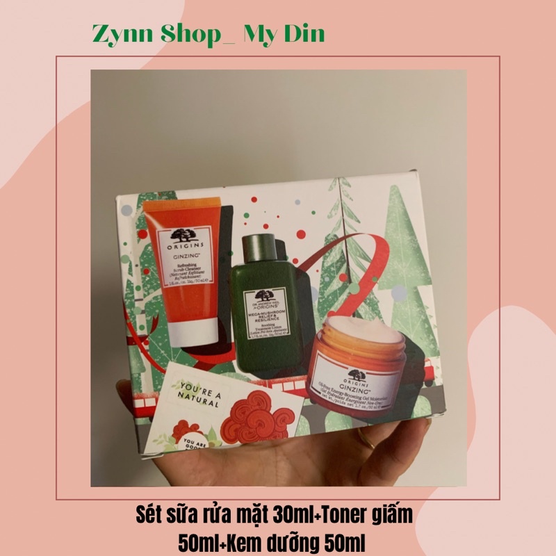 Sét sữa rửa mặt 30ml + Nươc hoa hồng nấm 50ml+ Kem dưỡng 50ml