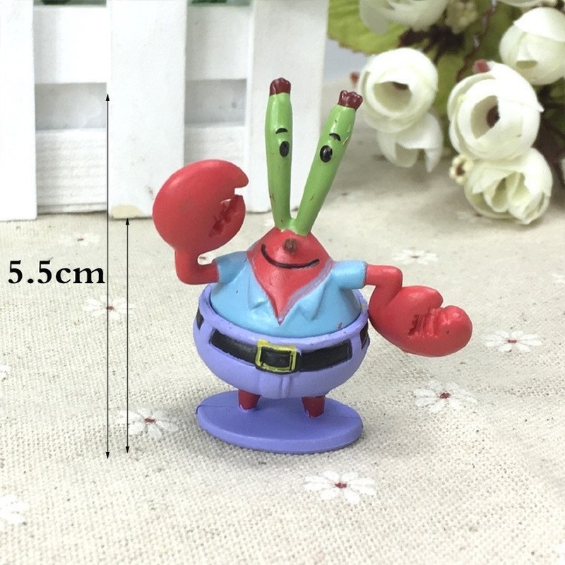 Set 6 Mô Hình Nhân Vật Phim Hoạt Hình SpongeBob