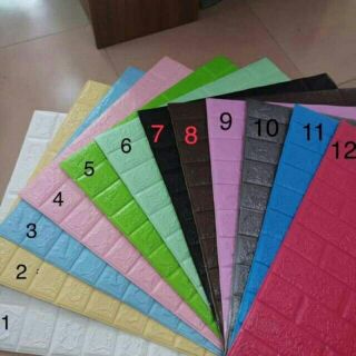 Combo 12 miếng dán tường bằng xốp