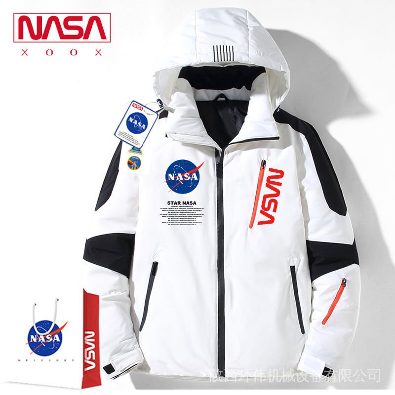 Áo Khoác Dày Dặn Giữ Ấm In Logo Nasa Cho Nam Và Nữ