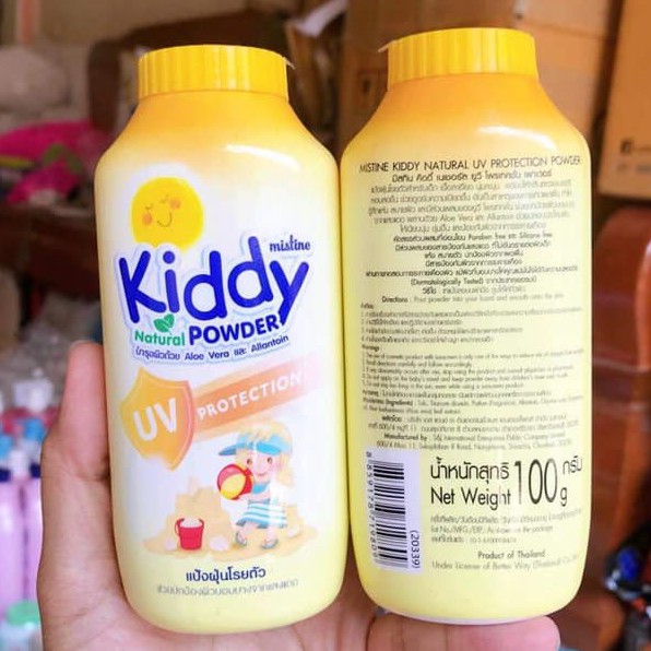 Phấn Rôm Chống UV cho Bé Mistine KIDDY Natural Powder UV Protection Thái Lan 100gram #1