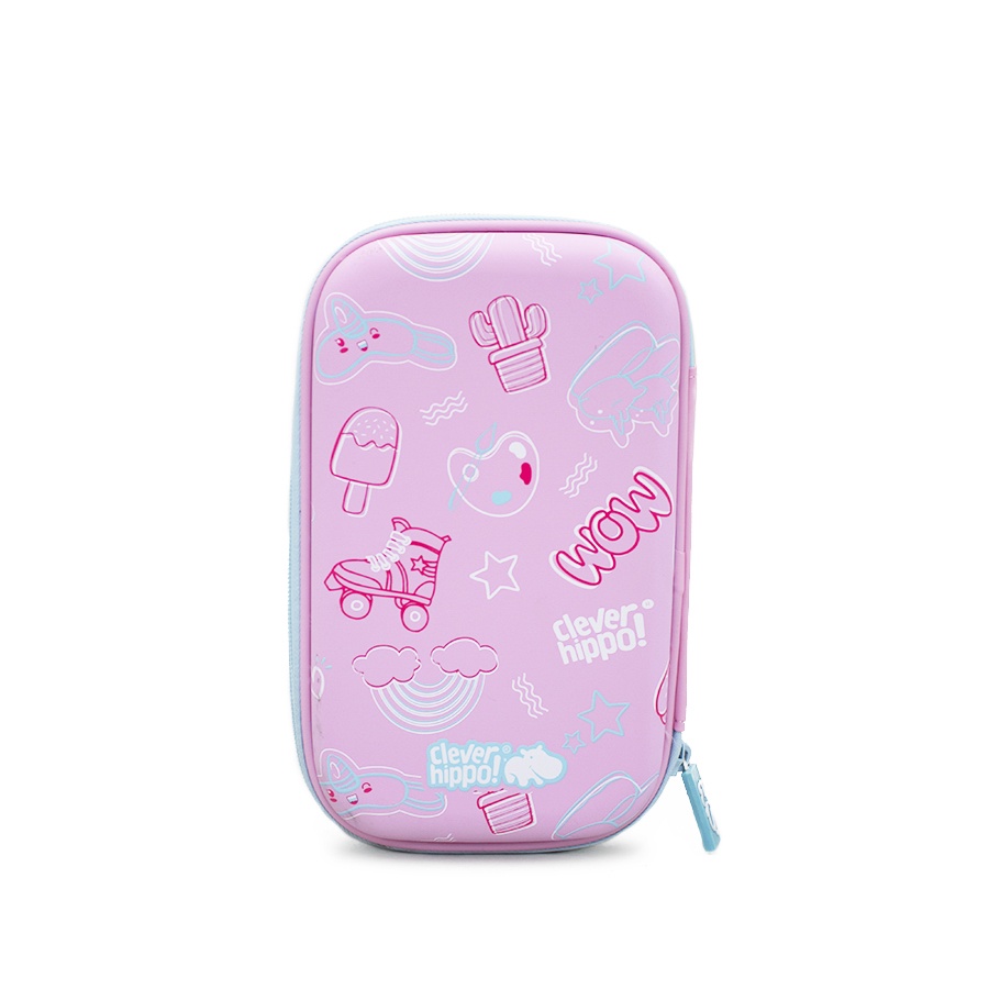 Bóp Viết CLEVERHIPPO  3D  Boba Sành Điệu HC1106/PINK