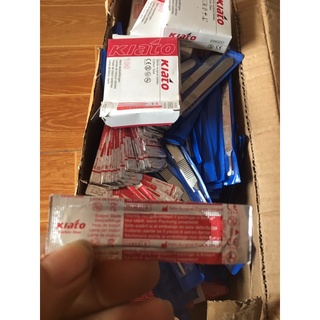 Hộp 100 lưỡi dao mổ số 11 loại tốt.chuyên mở miệng sáo diều