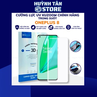 Kính cường lực oneplus 8 UV trong suốt keo lỏng chính hãng kuzoom chống va đập vân tay nhạy phụ kiện huỳnh tân store