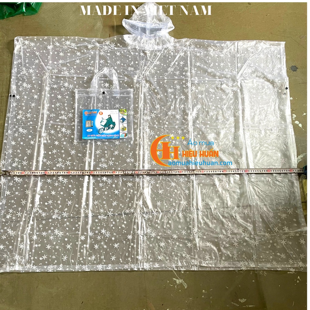 Áo Mưa Choàng 360 độ Hàn Quốc Vải dẻo dai, Áo Mưa 1 Người Đi Xe Máy