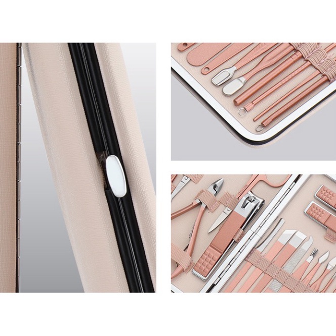 Bộ Cắt, Dũa Bấm Móng Tay Làm Nail Care Cao Cấp Tiện Dụng 18 chi tiết.ĐTBX