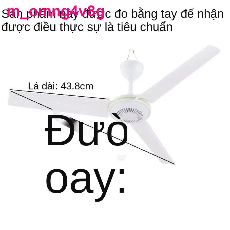 Meiluo quạt trần phòng khách nhà lớn Năng lượng gió công nghiệp bằng nhựa Trefoil ngủ Giường yên lặng nhỏ