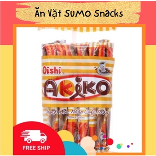 Snack Que Nhân Cà Phê Moka Akiko Oishi gói 160g-Ăn Vặt Sumo Snack