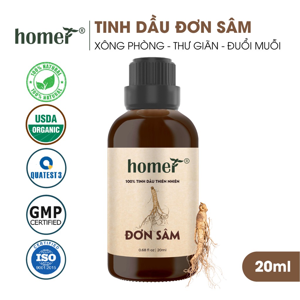 Tinh dầu Đơn Sâm Homer - Clary Sage Essential Oil -  đạt chuẩn chất lượng kiểm định