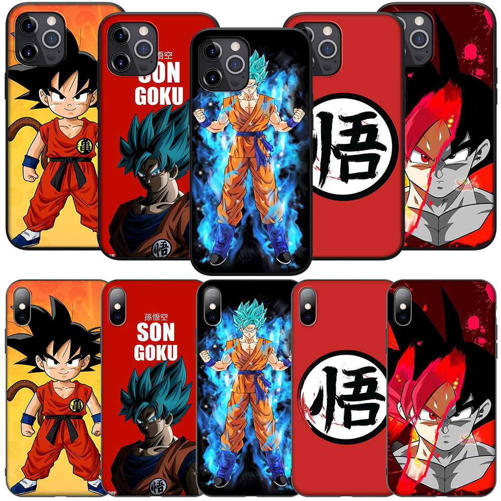 Ốp Điện Thoại Silicon Mềm Hình Goku Vs Golden Dragon Ball Lc47 Cho Iphone 12 Mini 11 Pro Xs Max Xr X Xs