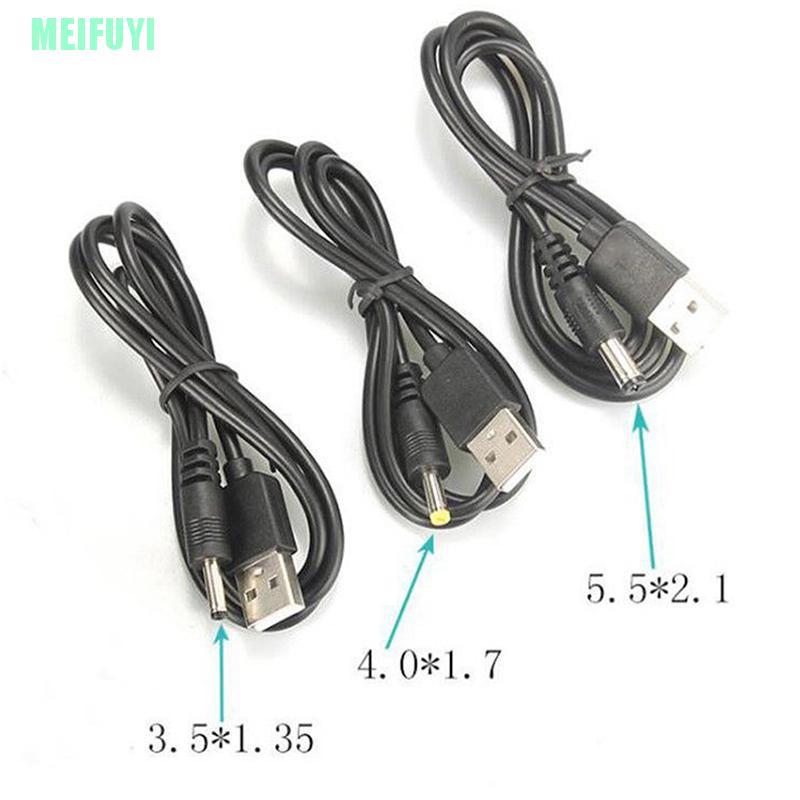 Cáp chuyển đổi từ đầu Usb sang đầu 2.5 3.5 4.0 5.5mm 5v Dc